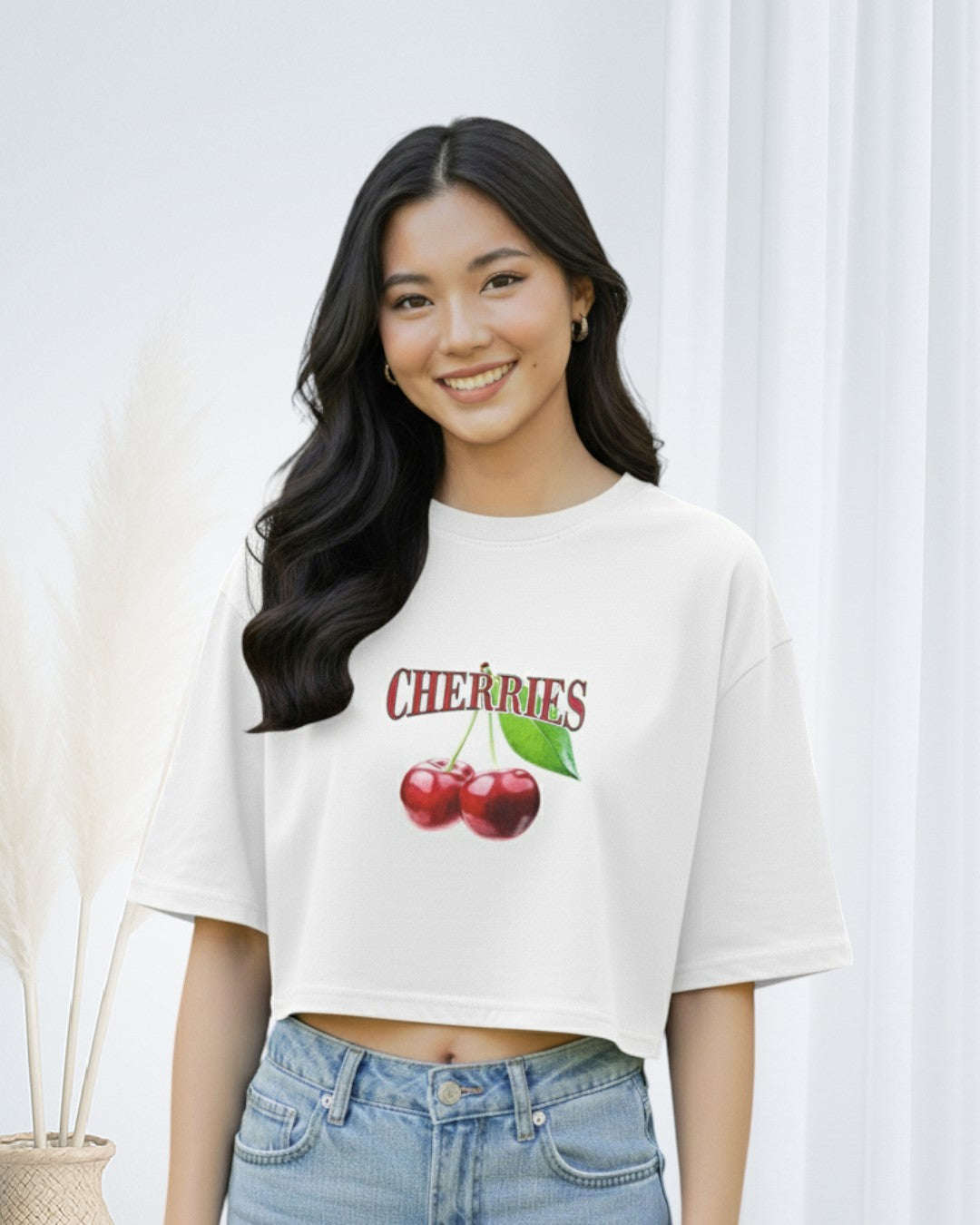 Blusa Versátil en Tela Fría CHERRIES