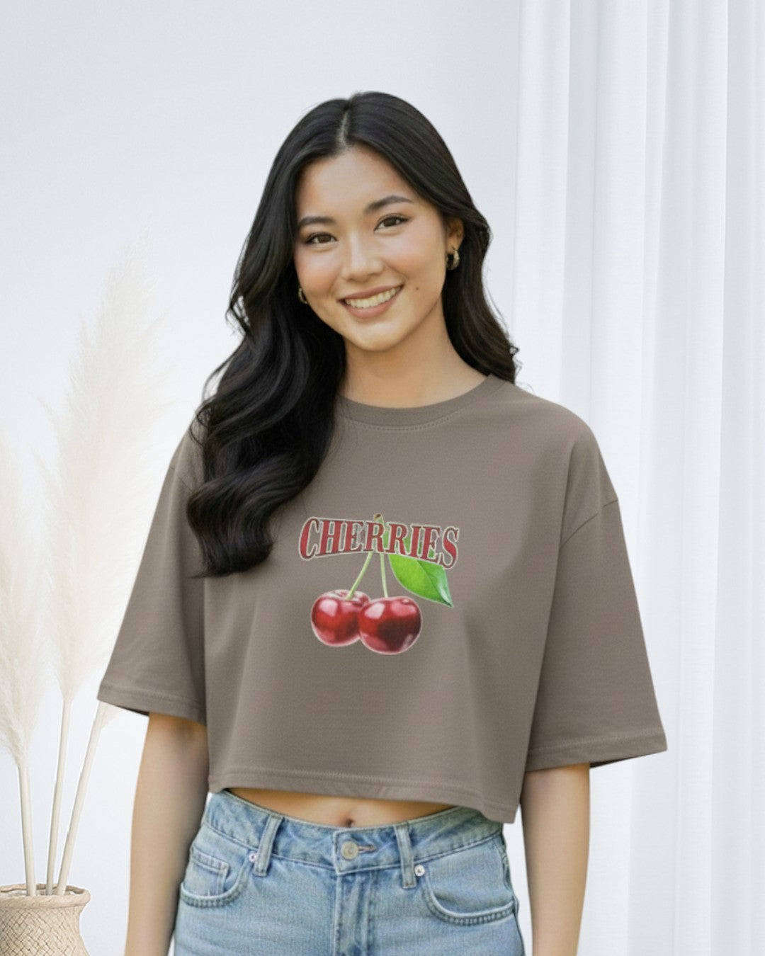 Blusa Versátil en Tela Fría CHERRIES