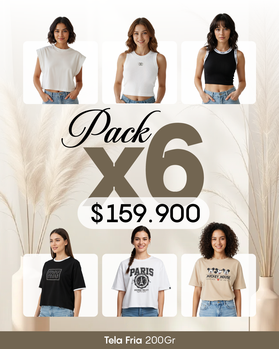 Pack por 6 Blusas