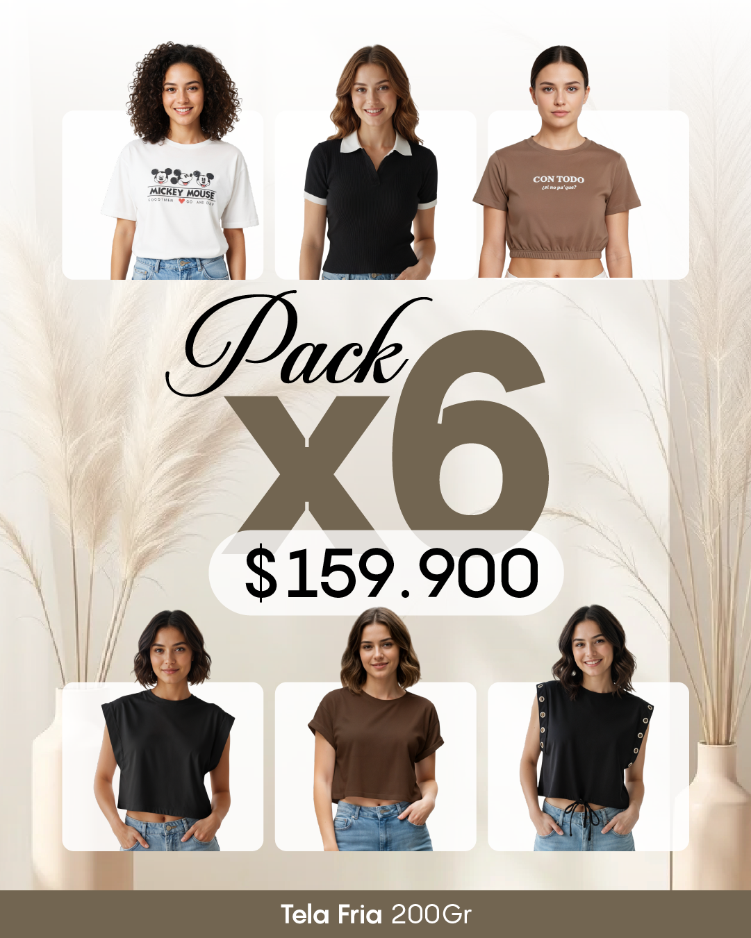 Pack por 6 Blusas
