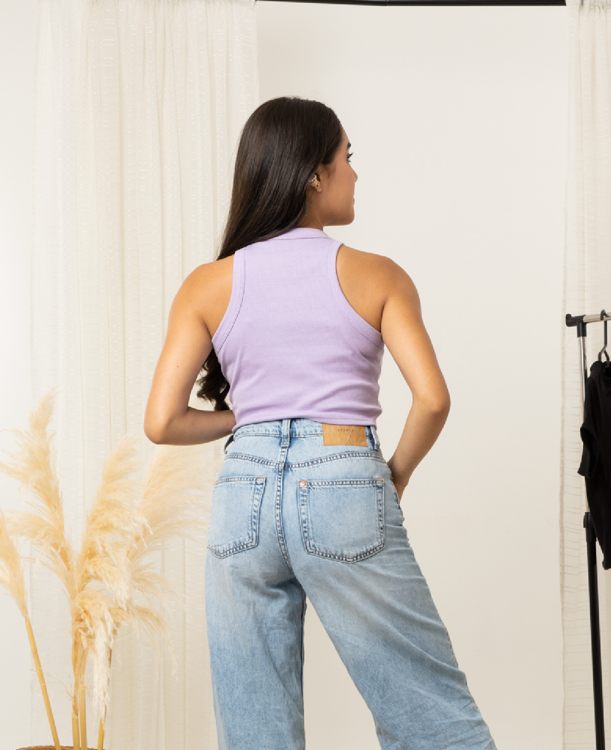 Blusa de tirantes anchos