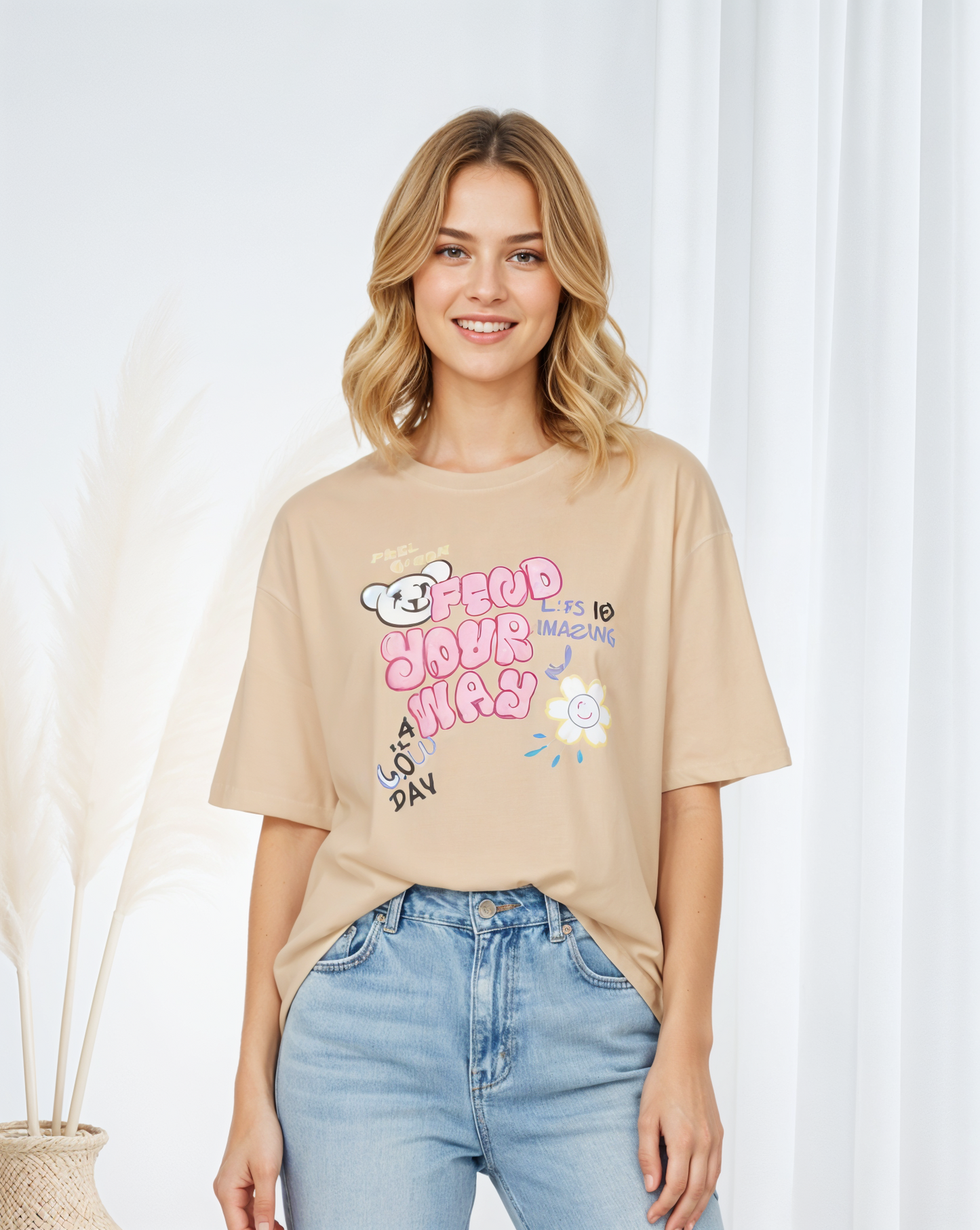 Blusa en Tela Fría OVERSIZE