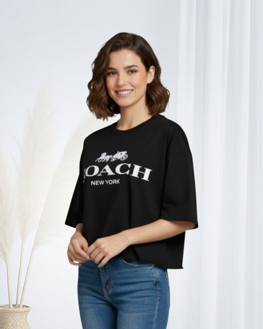 Blusa OVERSIZE CORTA en Tela Fría
