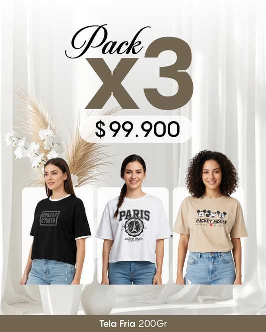 Pack por 3 Blusas