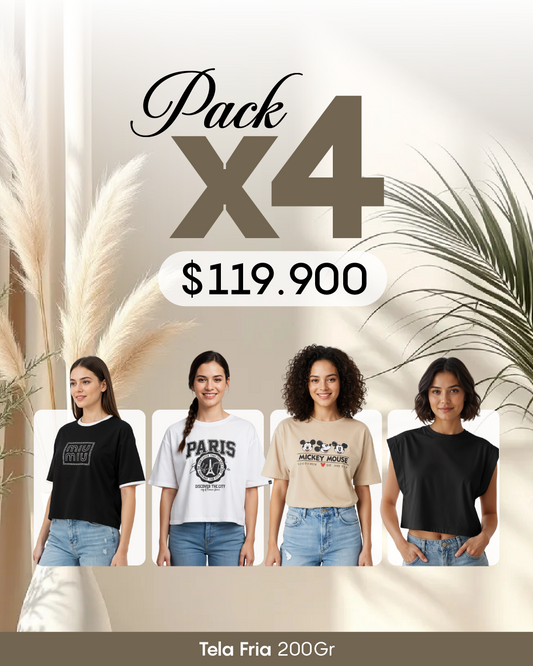 Pack por 4 Blusas