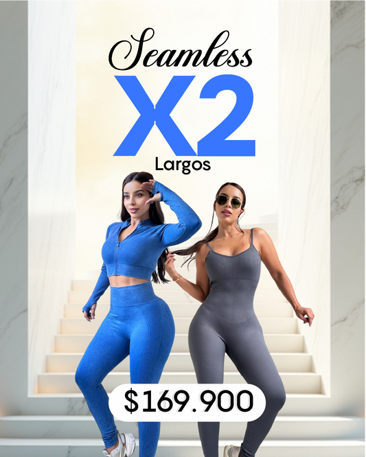 Pack X2 Deportivos Seamless Largos