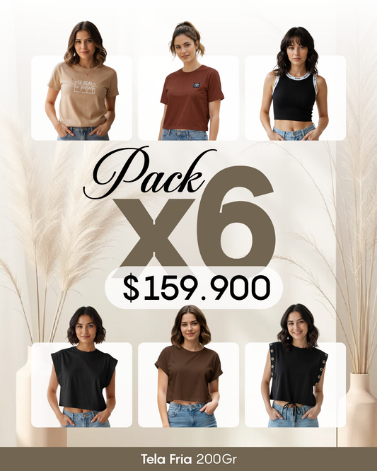 Pack por 6 Blusas