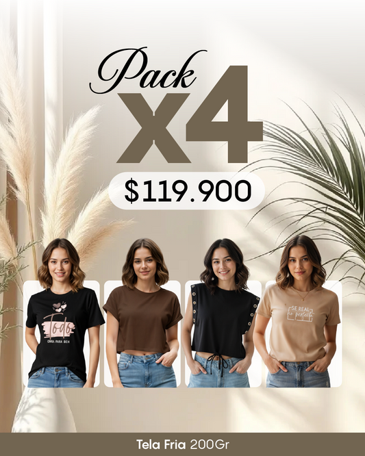 Pack por 4 Blusas