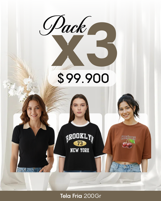 Pack por 3 Blusas