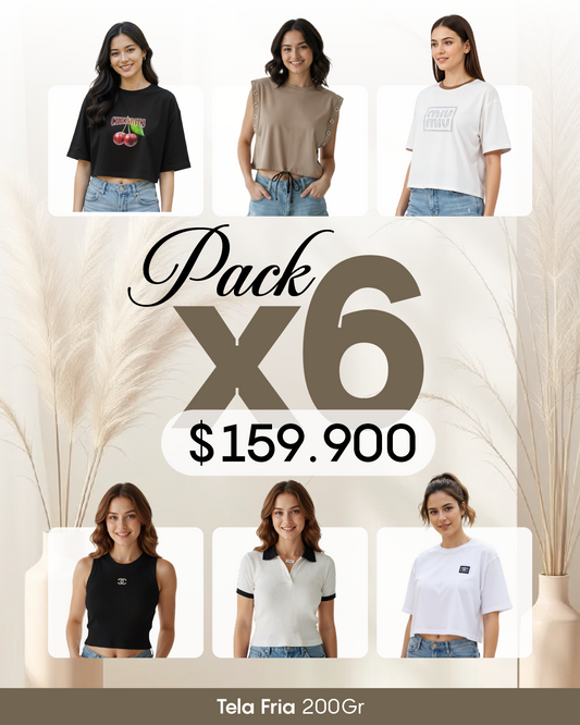 Pack por 6 Blusas