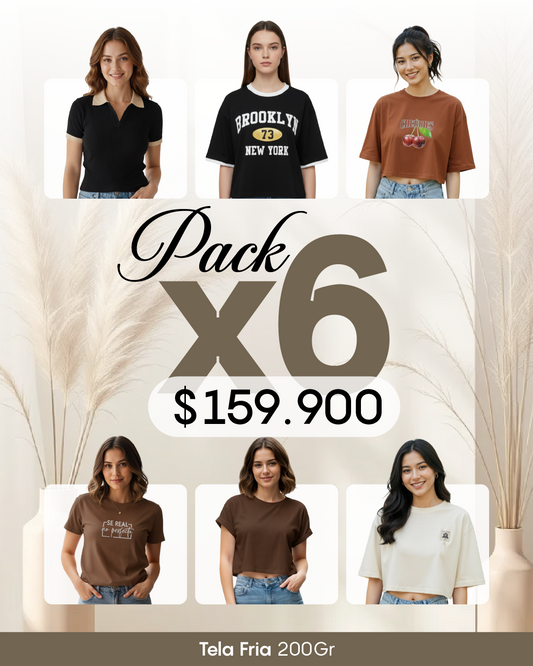 Pack por 6 Blusas