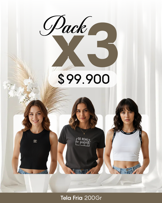 Pack por 3 Blusas