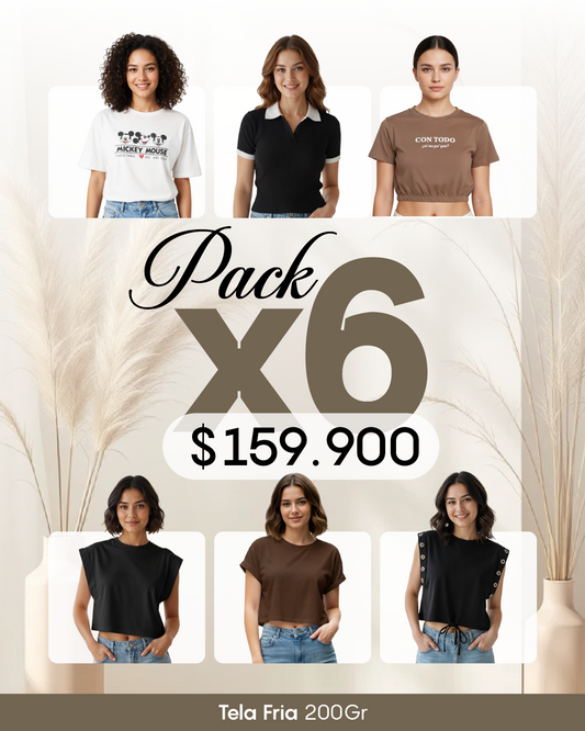 Pack por 6 Blusas