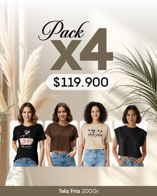 Pack por 4 Blusas