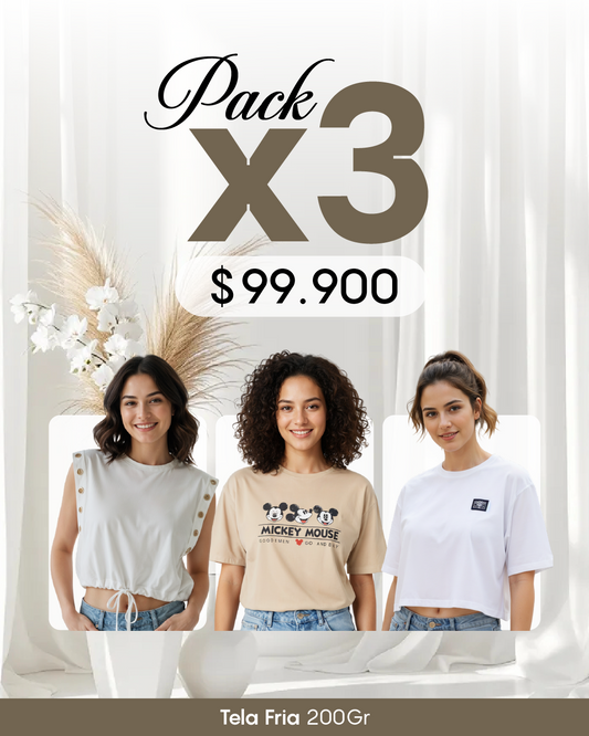 Pack por 3 Blusas