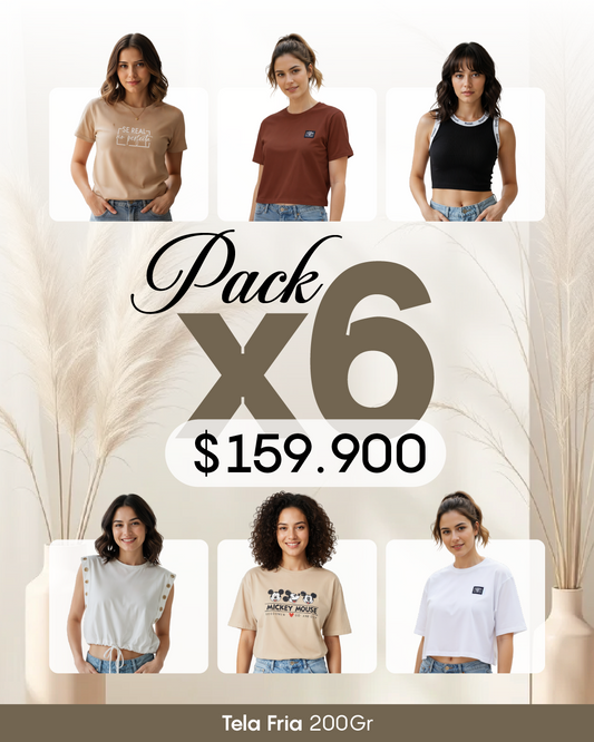 Pack por 6 Blusas