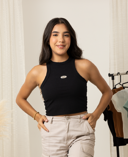 Blusa de tirantes anchos