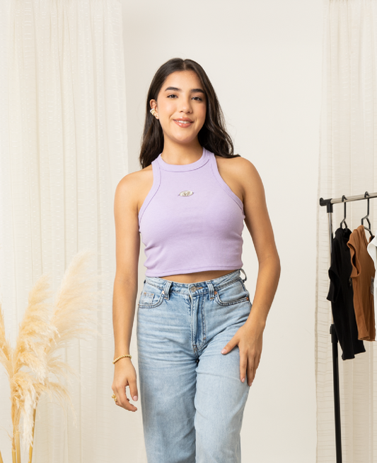 Blusa de tirantes anchos