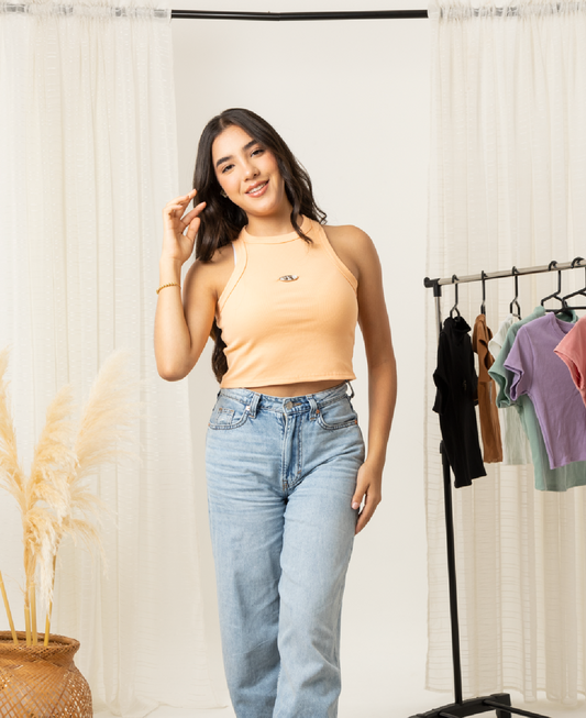 Blusa de tirantes anchos