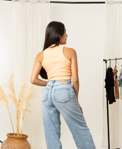 Blusa de tirantes anchos