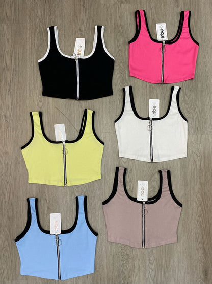 Blusa con cremallera