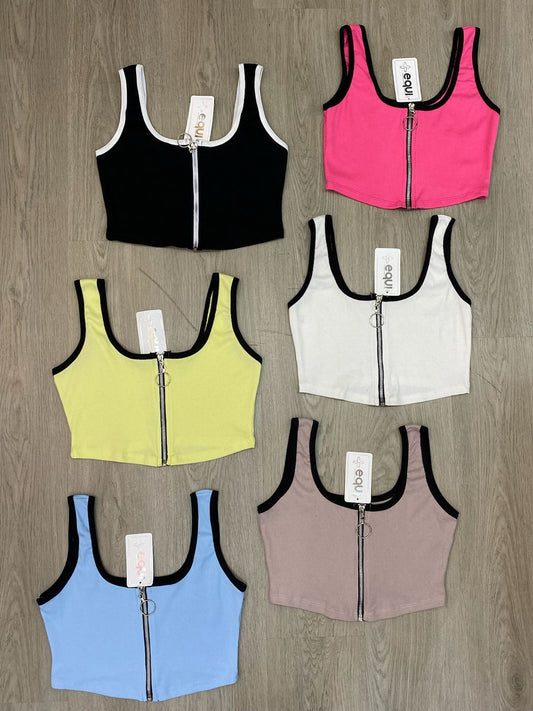 Blusa con cremallera