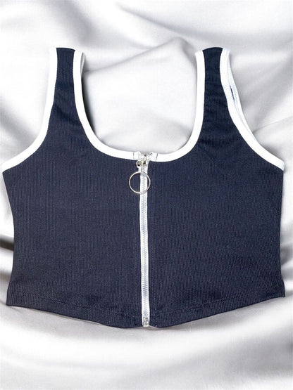 Blusa con cremallera